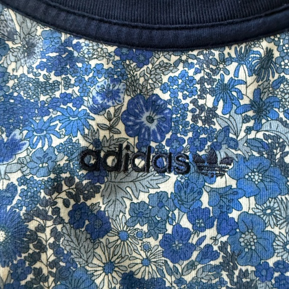 Adidas Blue Liberty Floral Pattern Sleeveless Dress - Picture 3 of 6